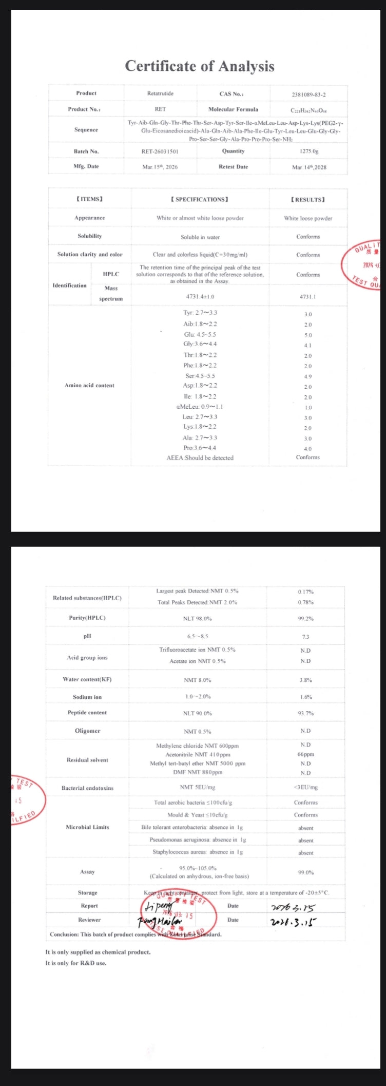 Retatrutide – 30mg