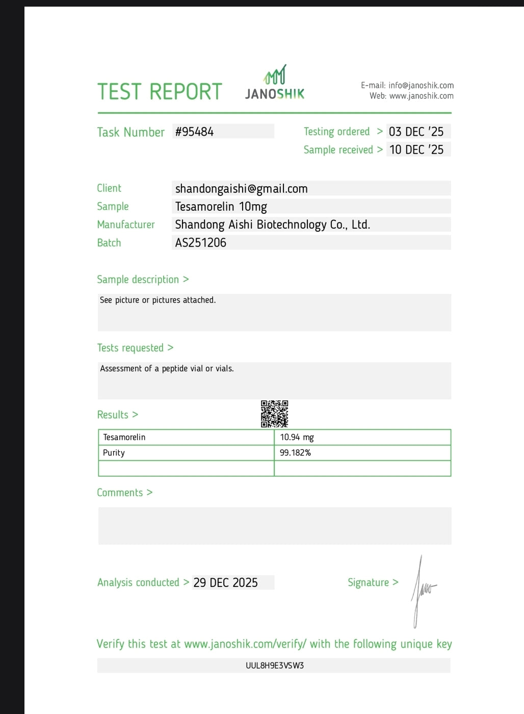 Tesamorelin – 10mg