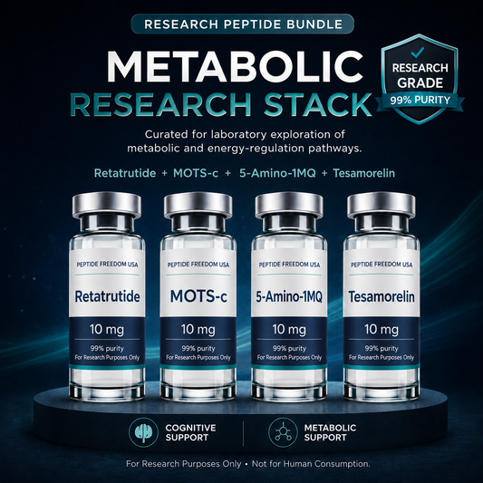 Metabolic Research Stack - Retatrutide + MOTS-c + 5-Amino-1MQ + Tesamorelin